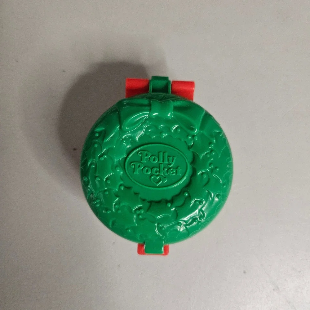 Vintage 1993 Polly Pocket McDonald's Christmas Wreath Locket Bluebird Toys Green